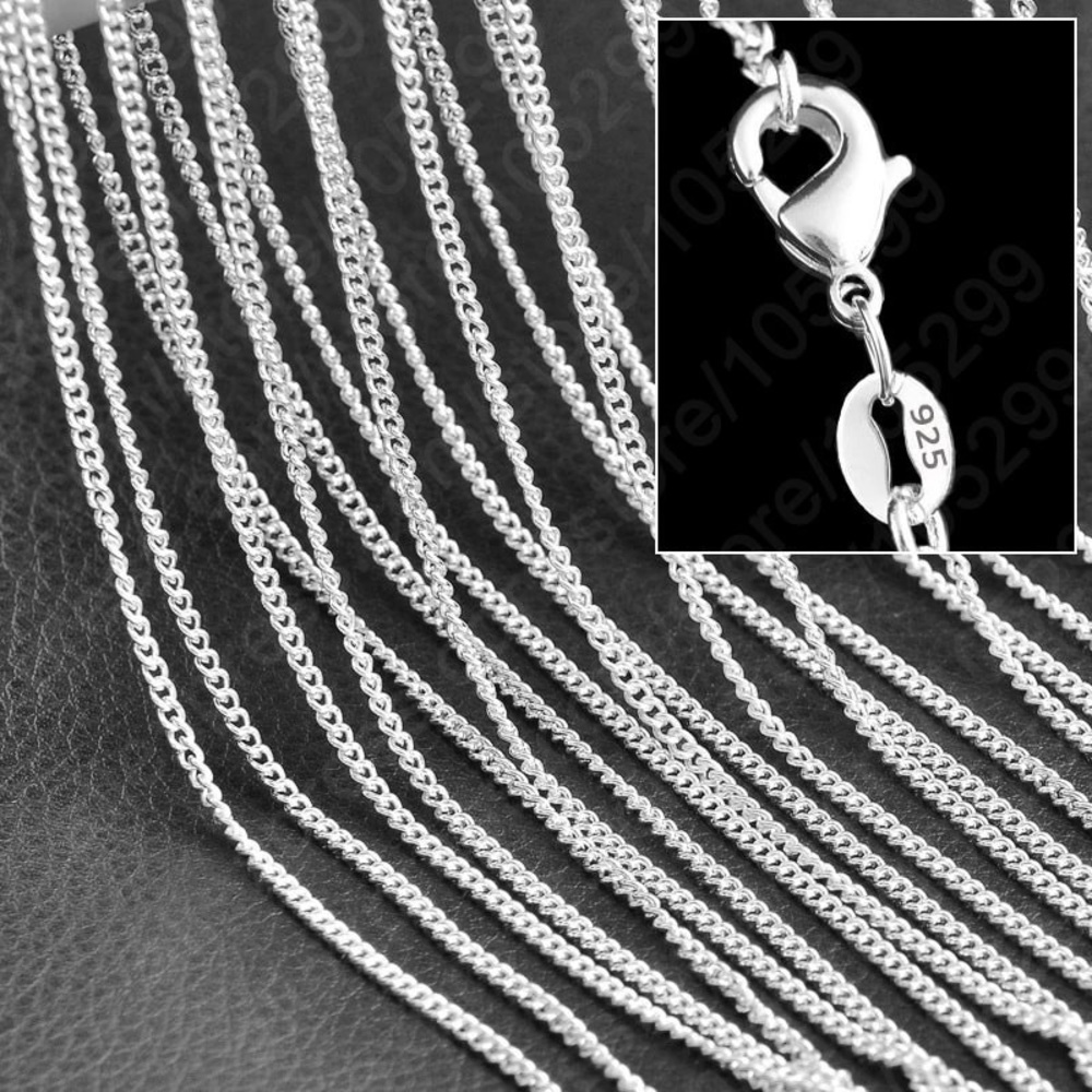 18 inch Sterling Silver Chain With Lobster Clasp